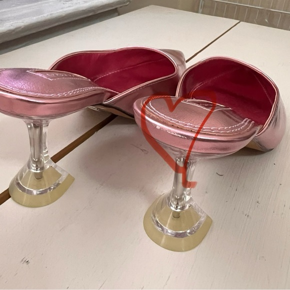 Topshop metallic pink mules size 39 - Picture 7 of 9